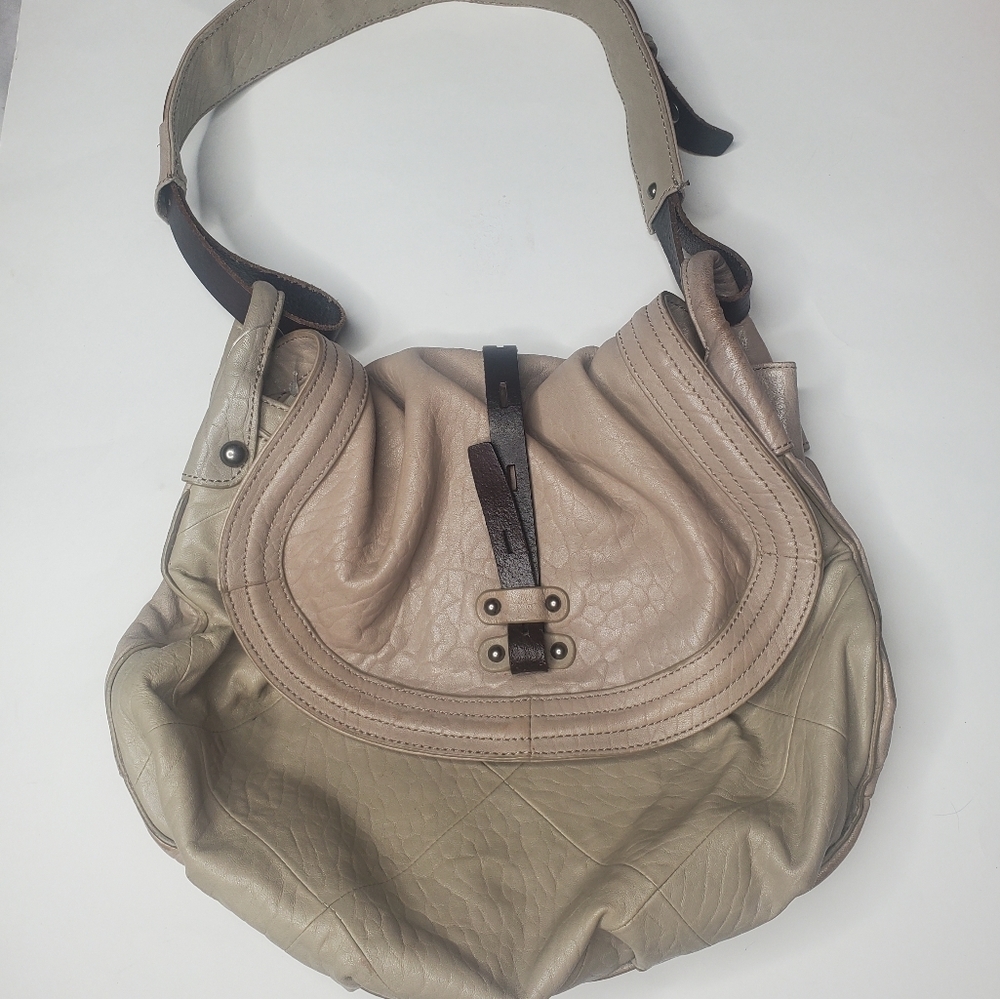 Revel New York Leather Saddle Bag Shoulder Bag Tan Brown